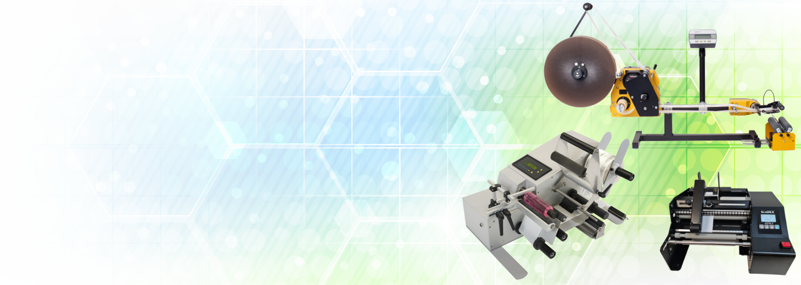 Semi-automatic bottle labellers